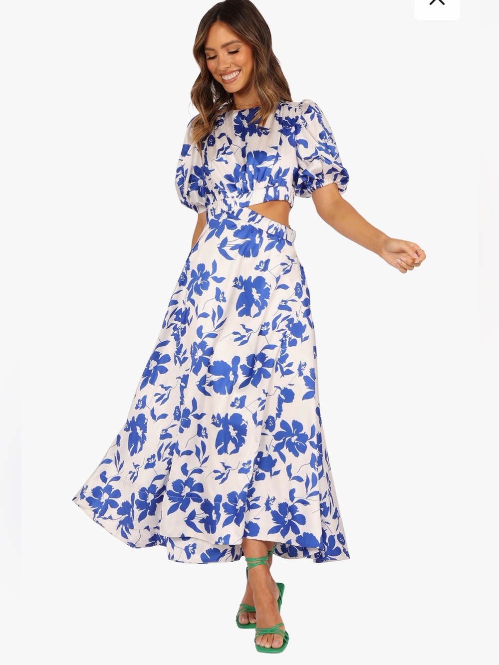 Aminah Puff Sleeve Maxi Dress petal & pup